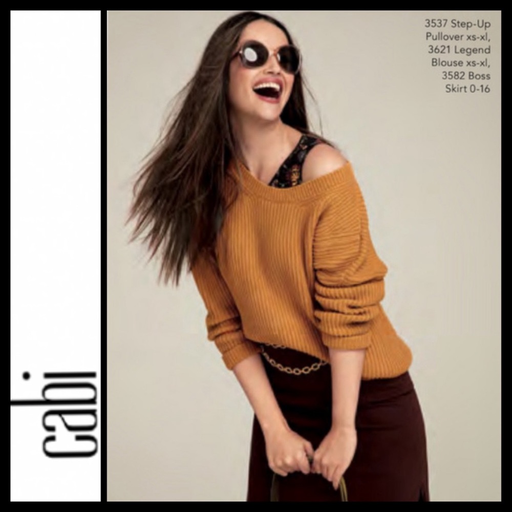 CAbi Chunky Step Up Pullover Sweater